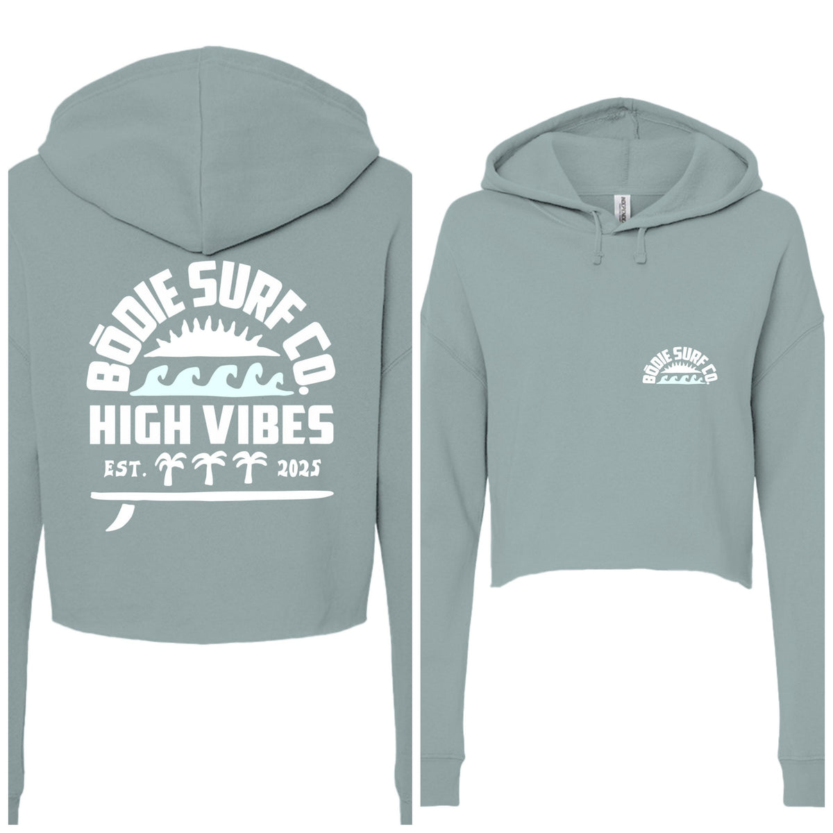 High Vibes Cropped Hoodie