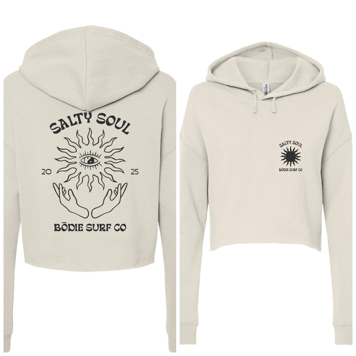Salty Soul Cropped Hoodie
