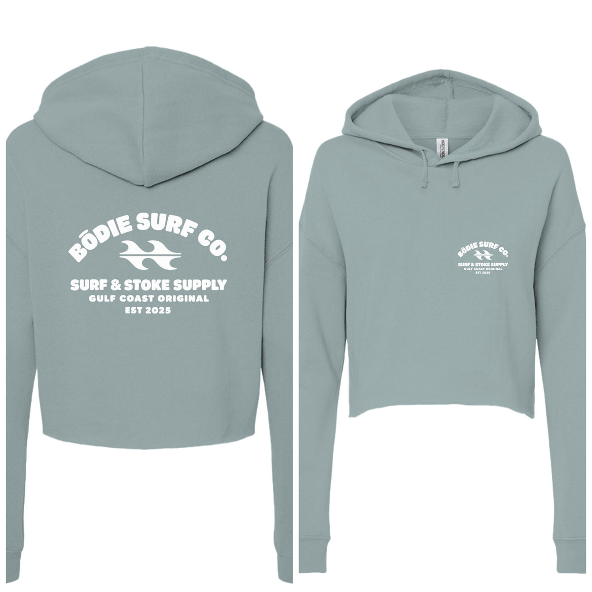 Bōdie Surf and Stoke Cropped Hoodie