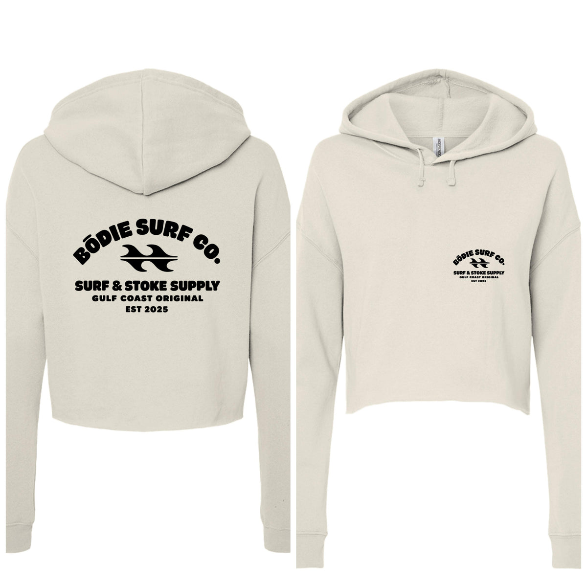 Bōdie Surf and Stoke Cropped Hoodie
