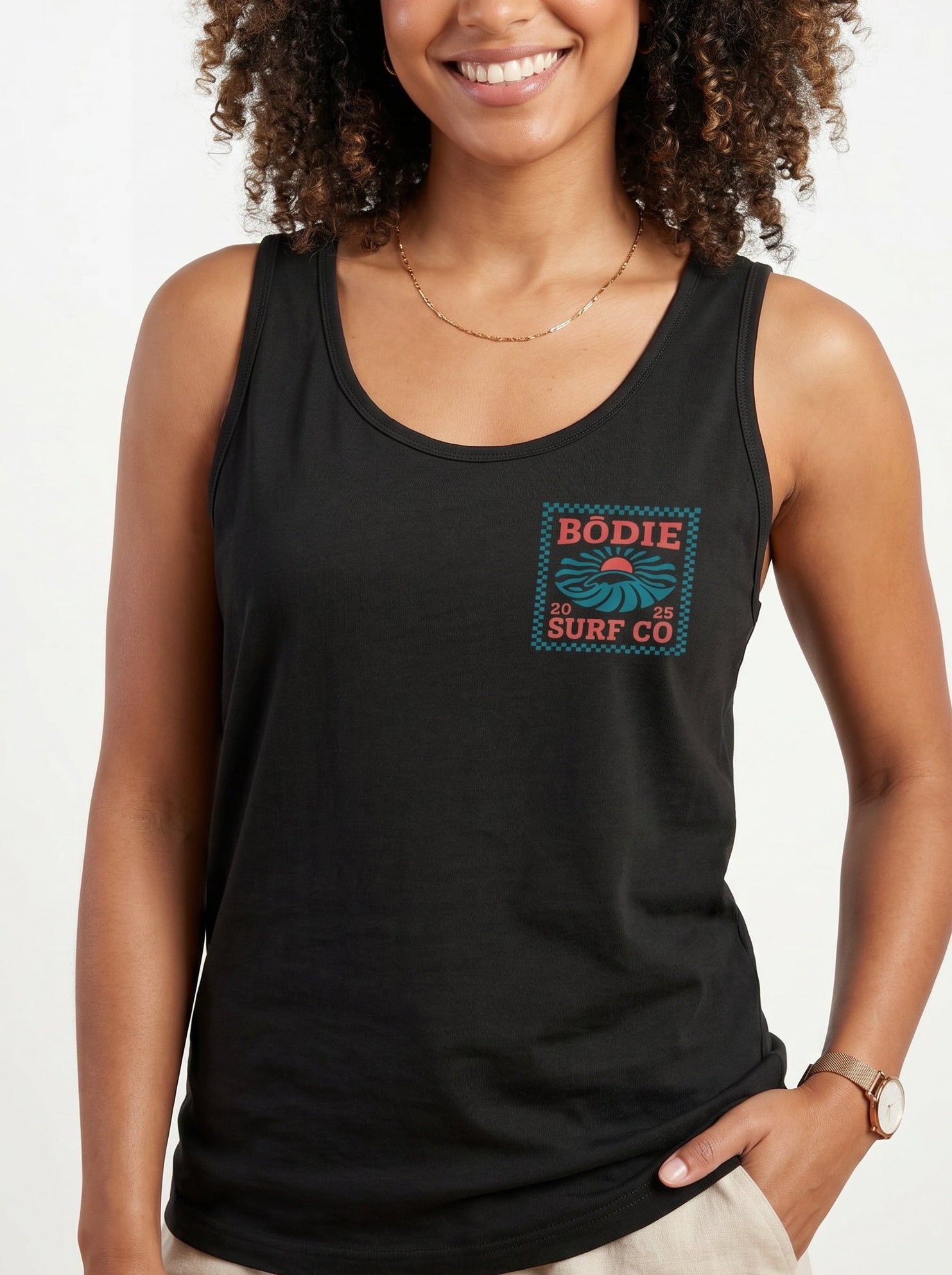 Retro Checkered Tank Top