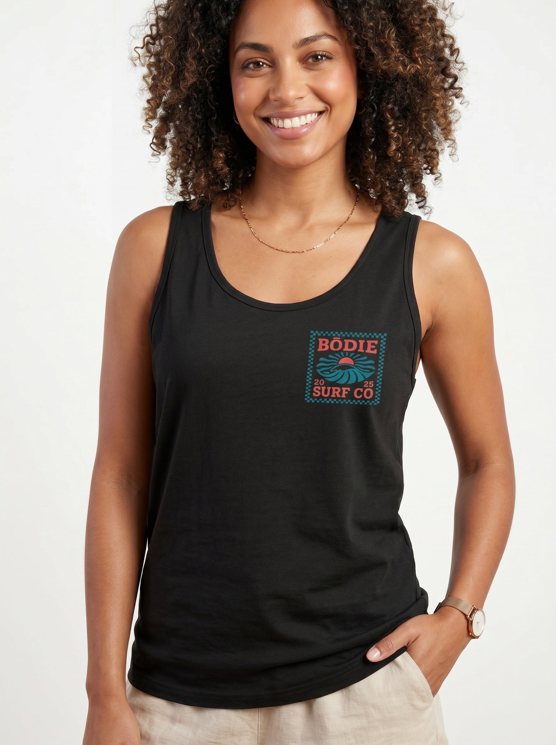 Retro Checkered Tank Top