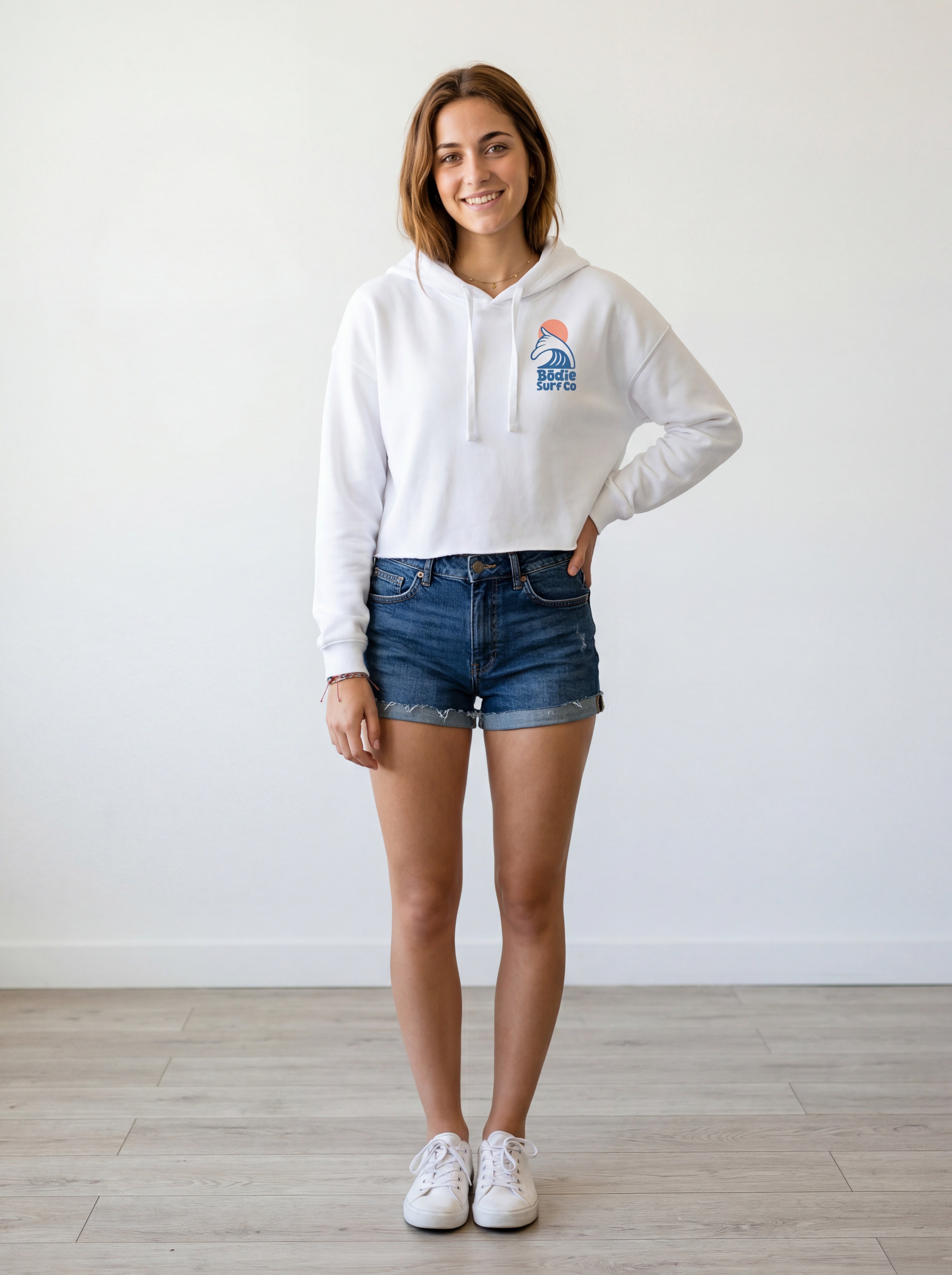 Shaka Cropped Hoodie