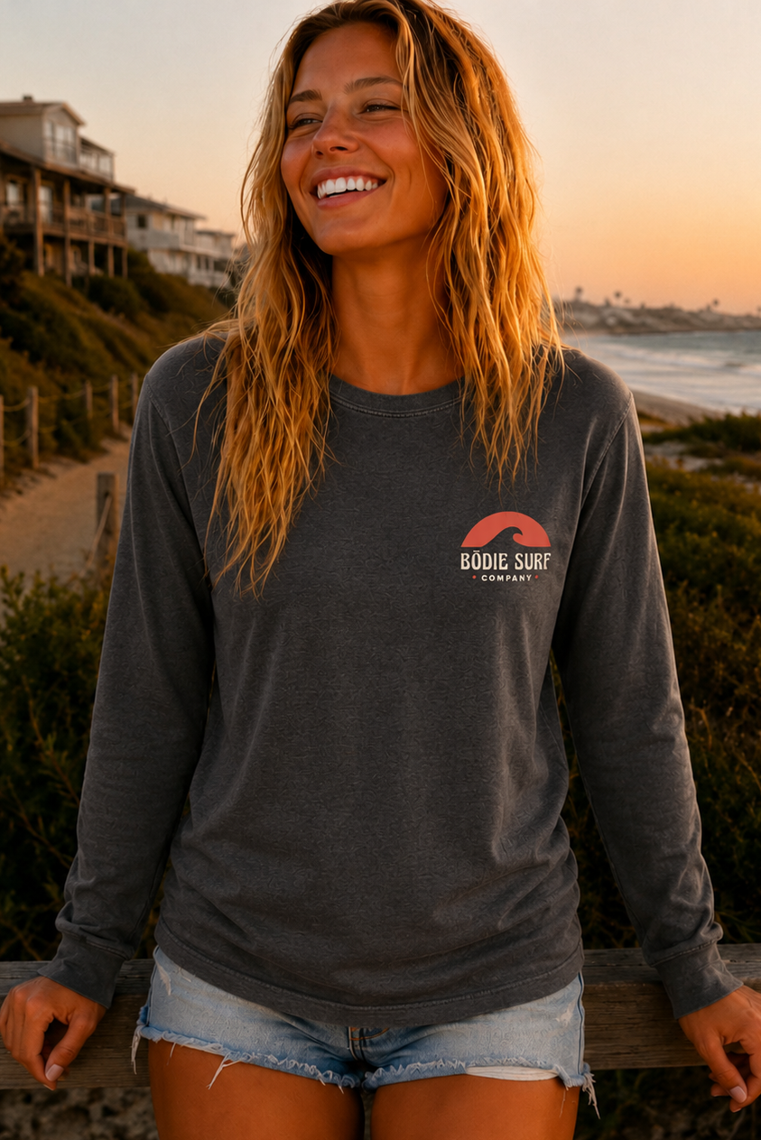 Red Sunset Long Sleeve Tee