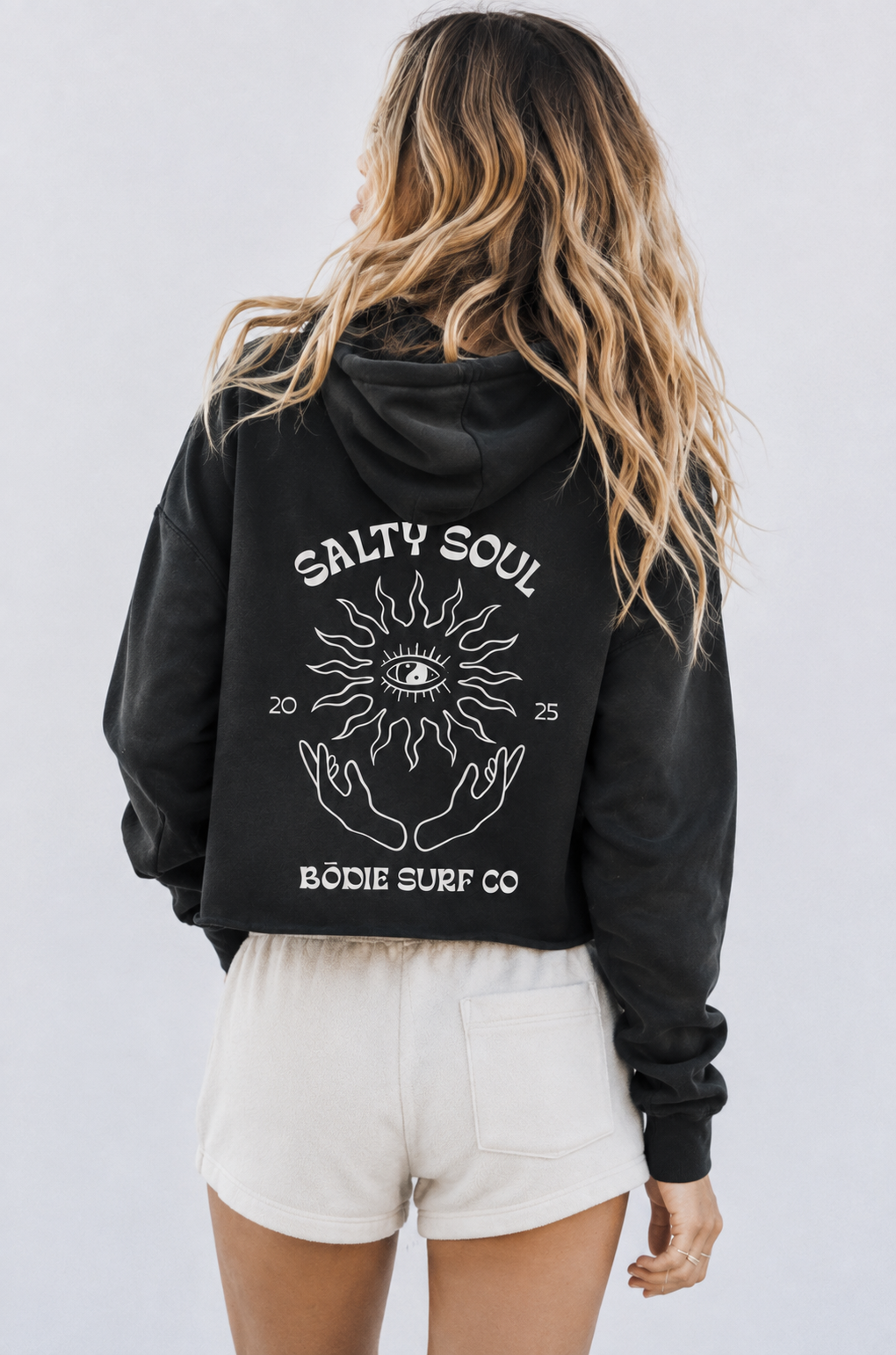 Salty Soul Cropped Hoodie