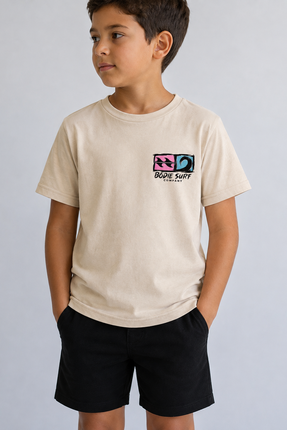 Logo &amp; Wave Youth Tee