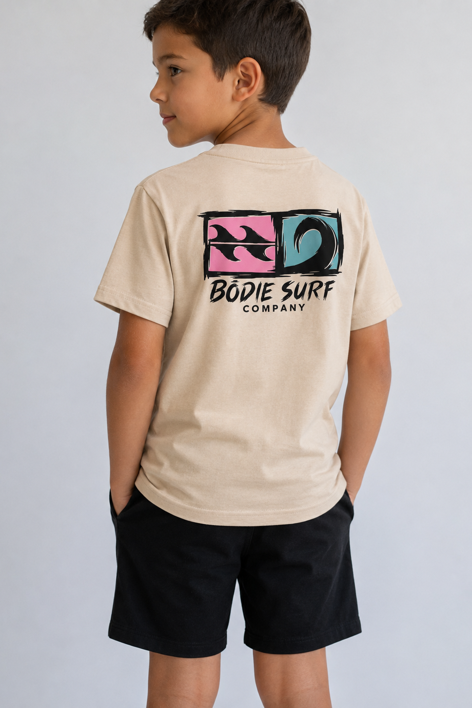 Logo &amp; Wave Youth Tee