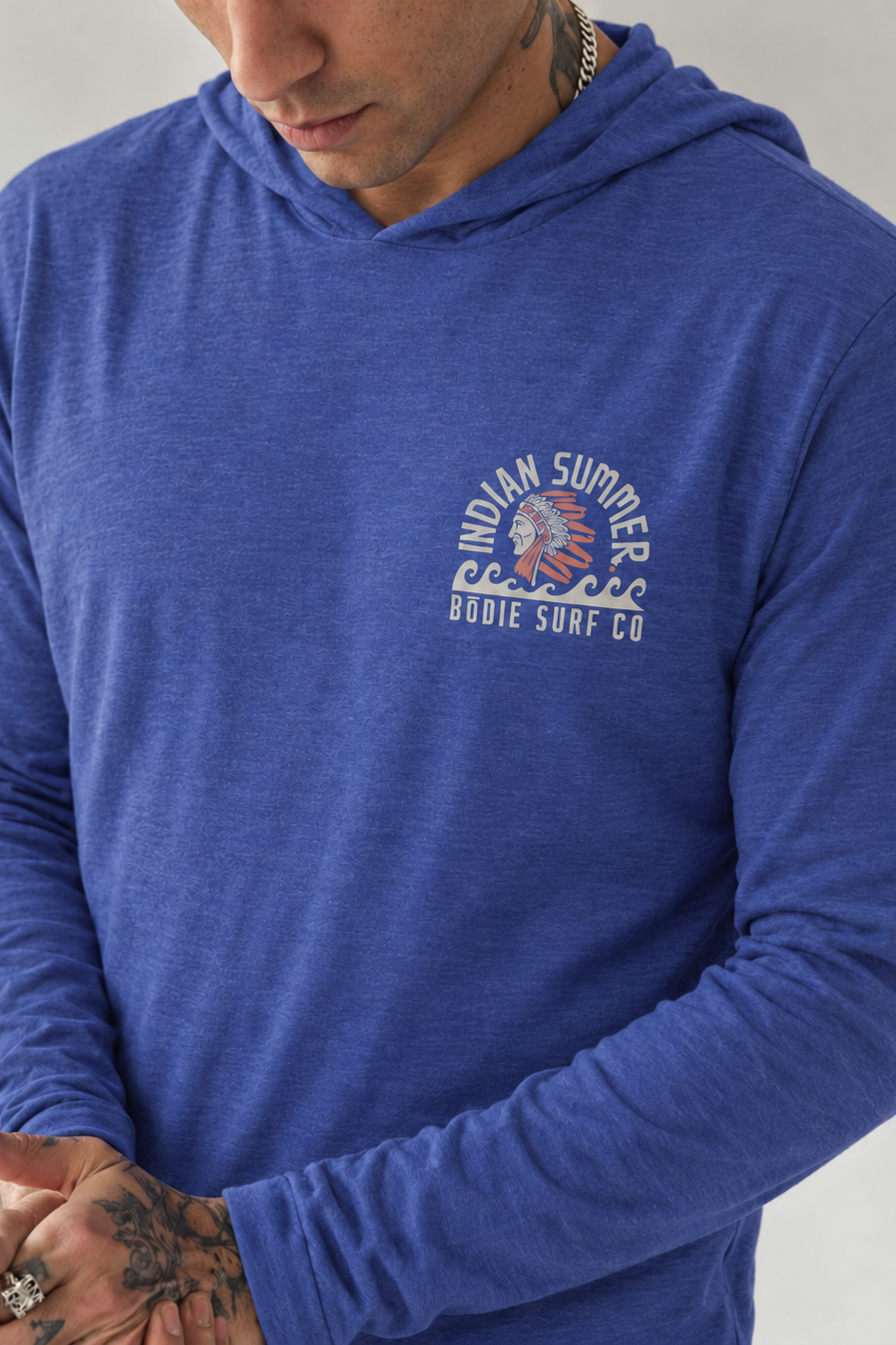Indian Summer Hooded Long Sleeve Tee