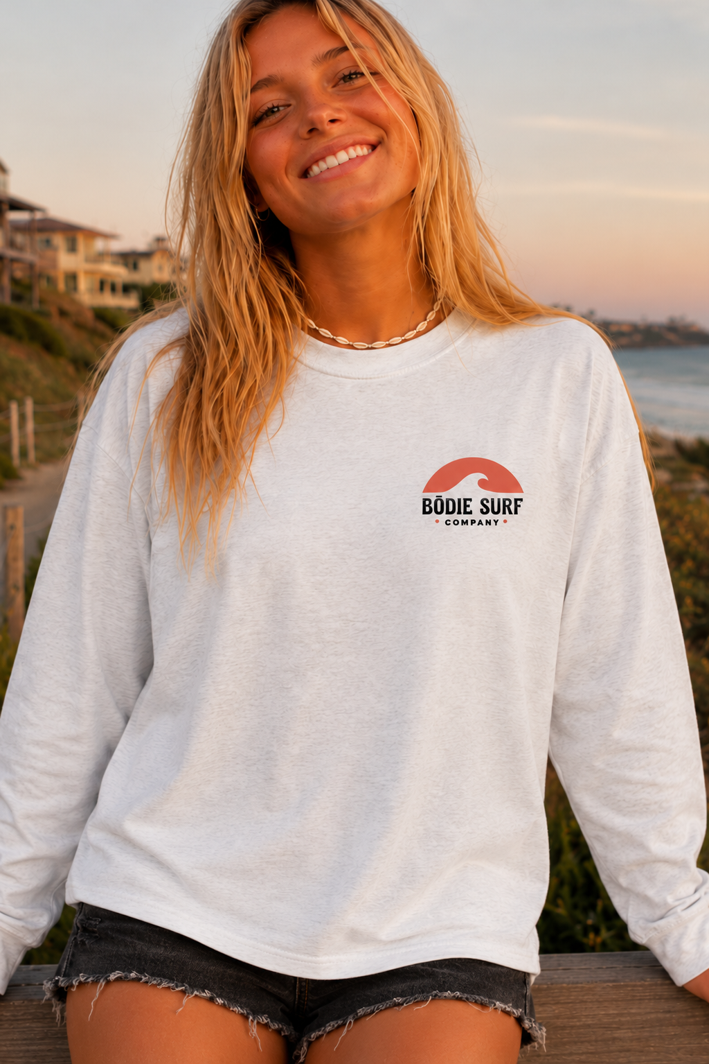 Red Sunset Long Sleeve Tee
