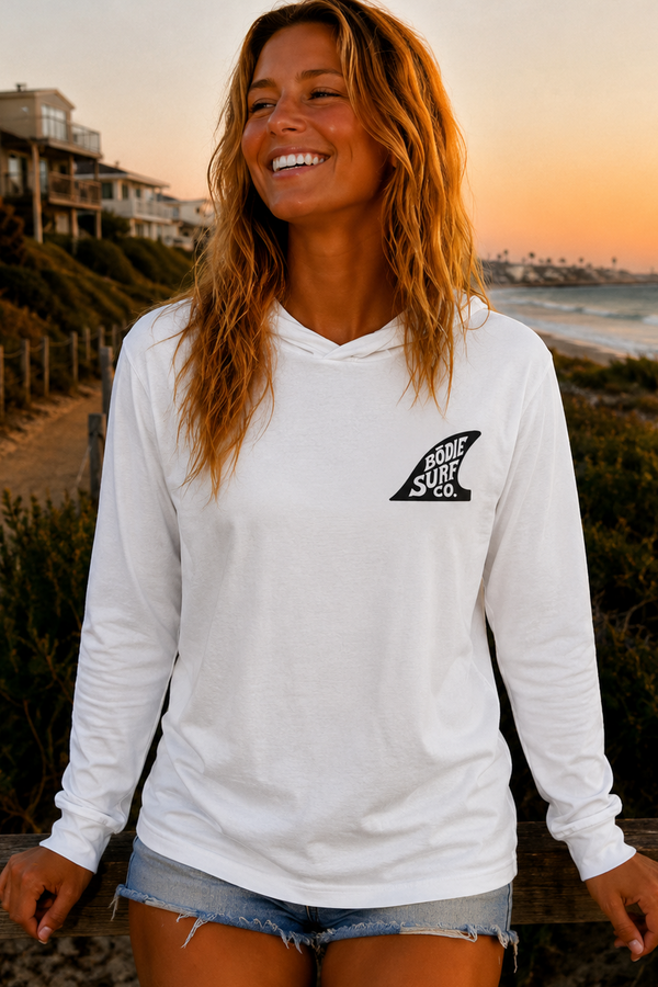 Fin Hooded Long Sleeve Tee