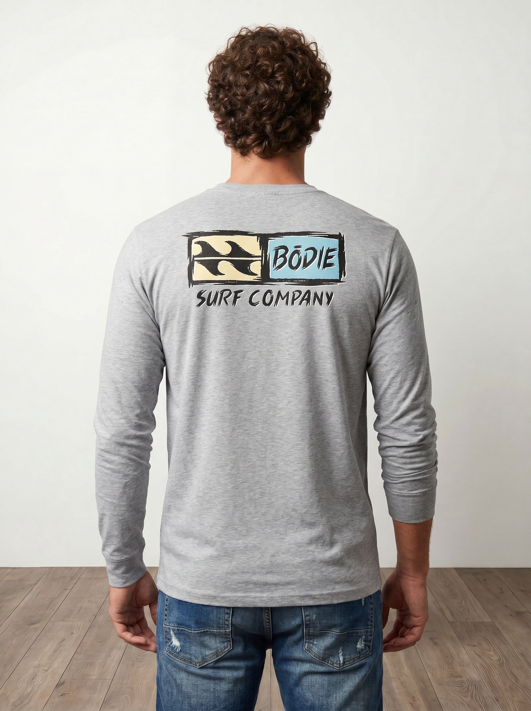 Distressed Logo long sleeve tee