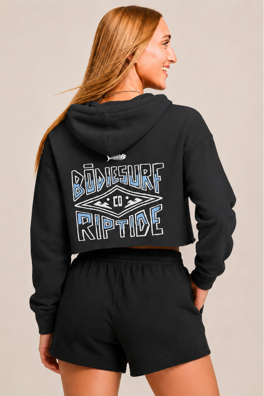 Rip Tide Cropped Hoodie