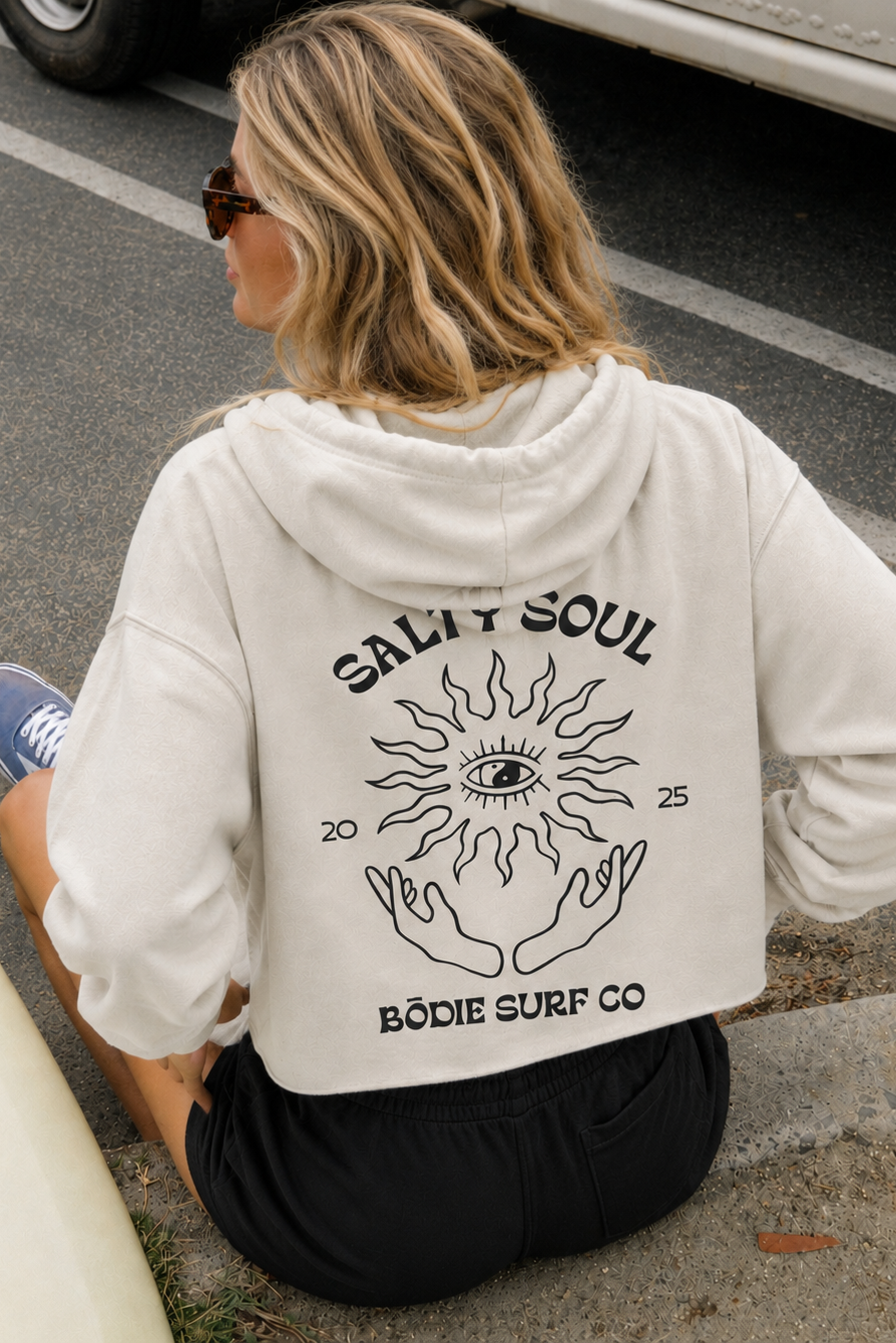 Salty Soul Cropped Hoodie