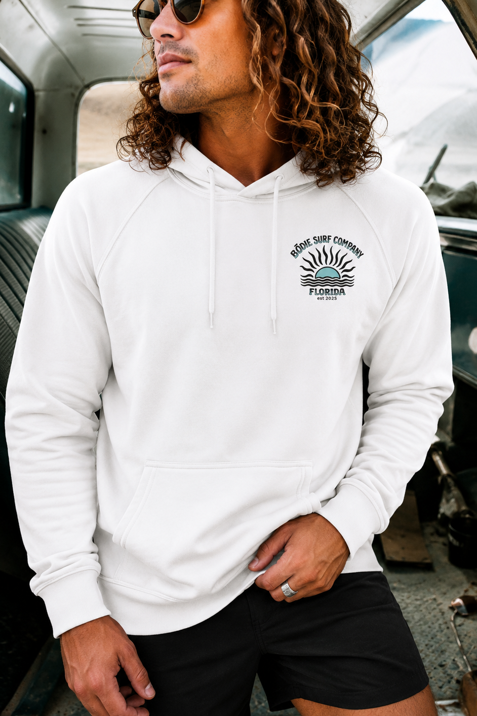 Teal Sun Hoodie