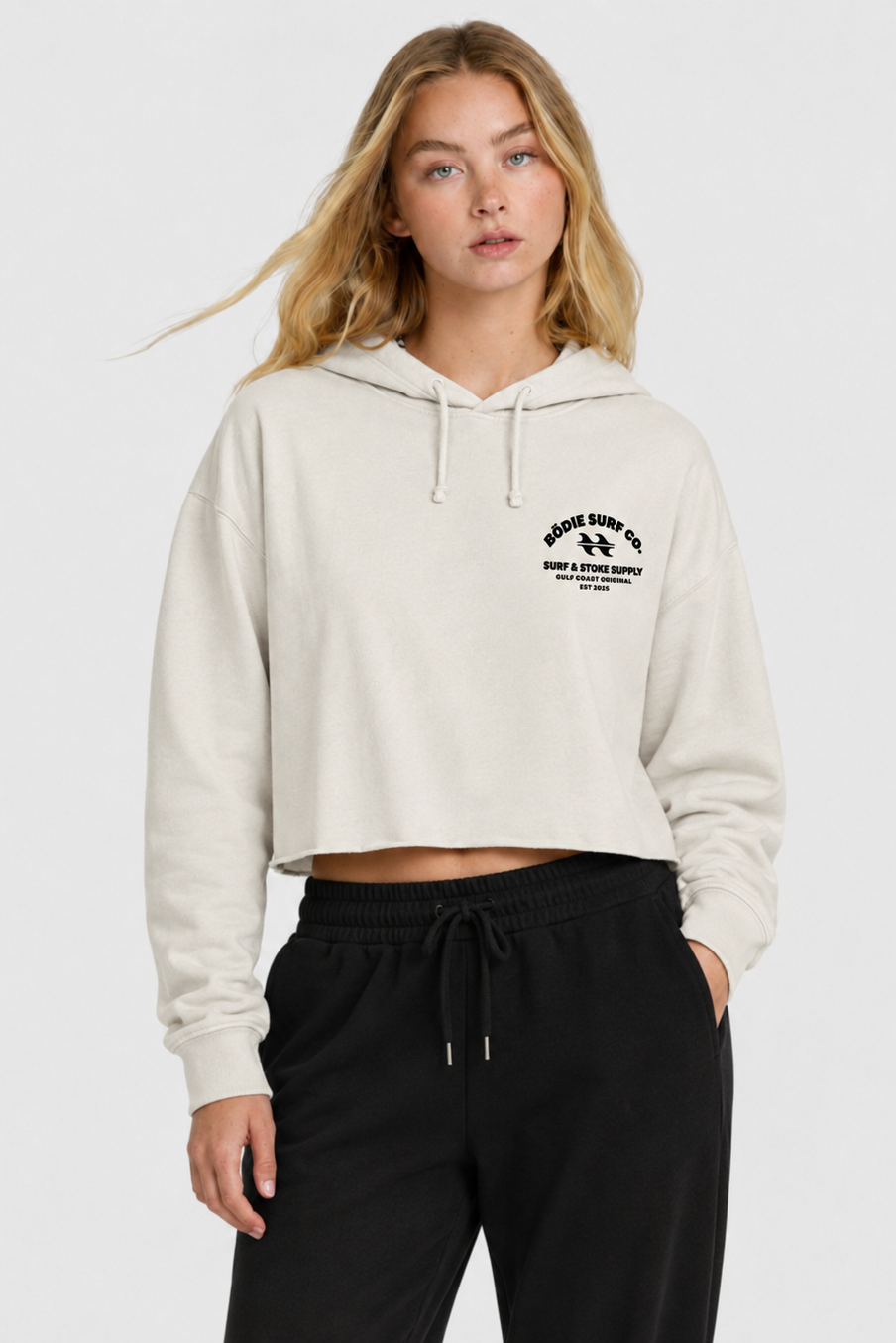 Bōdie Surf and Stoke Cropped Hoodie