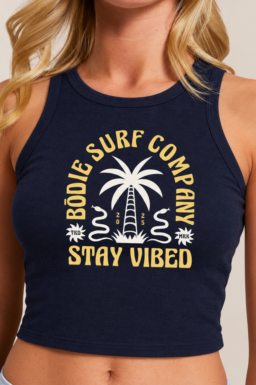 Stay Vibed Crop Top Tank