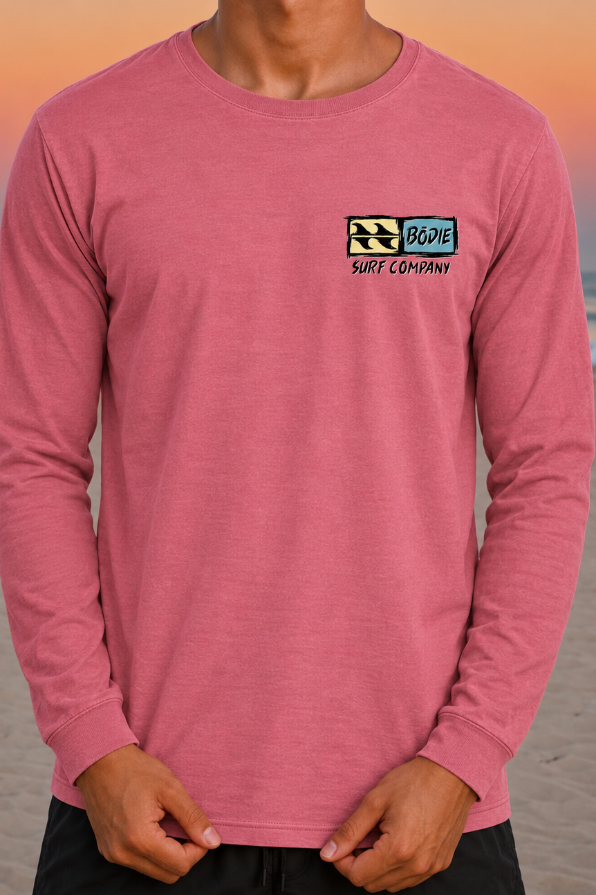 Distressed Logo Long Sleeve Tee