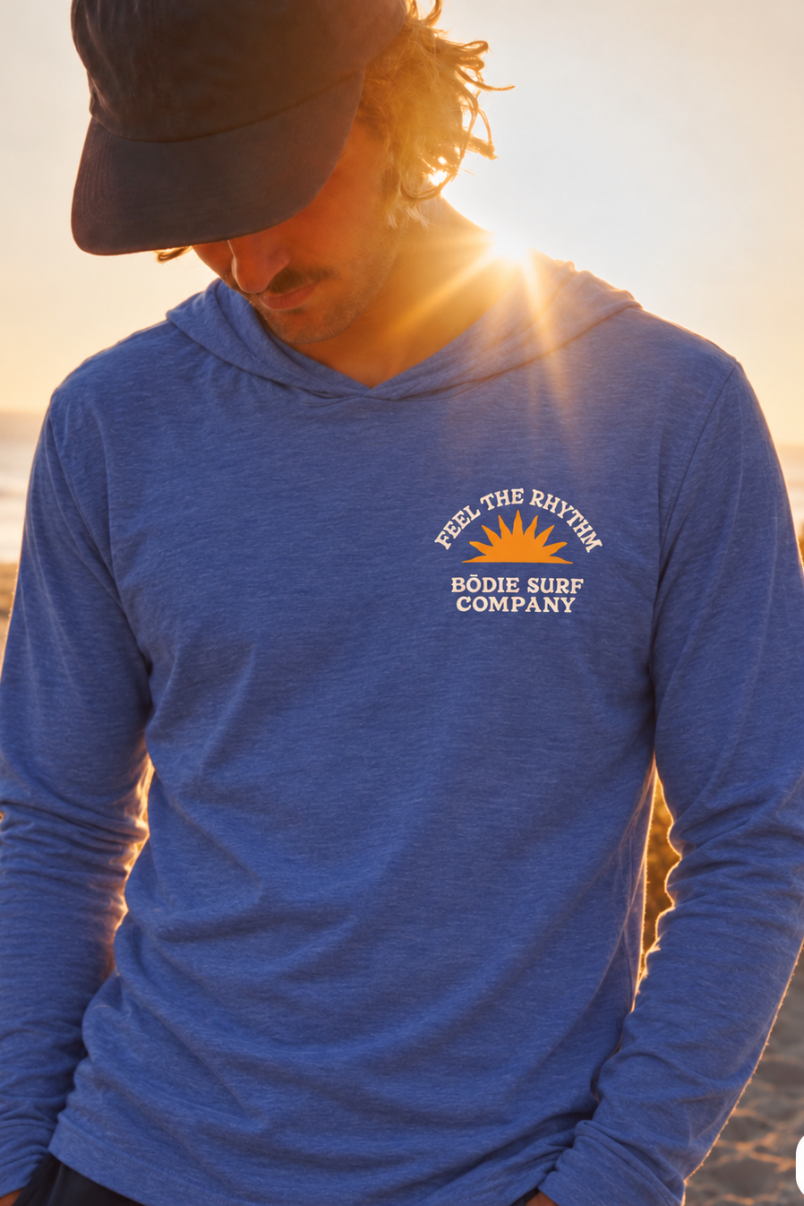 Feel The Rhythm Hooded Long Sleeve Tee