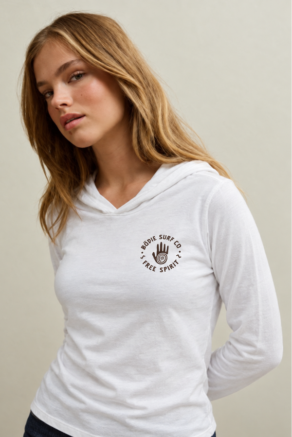 Free Spirit Hooded Long Sleeve Tee
