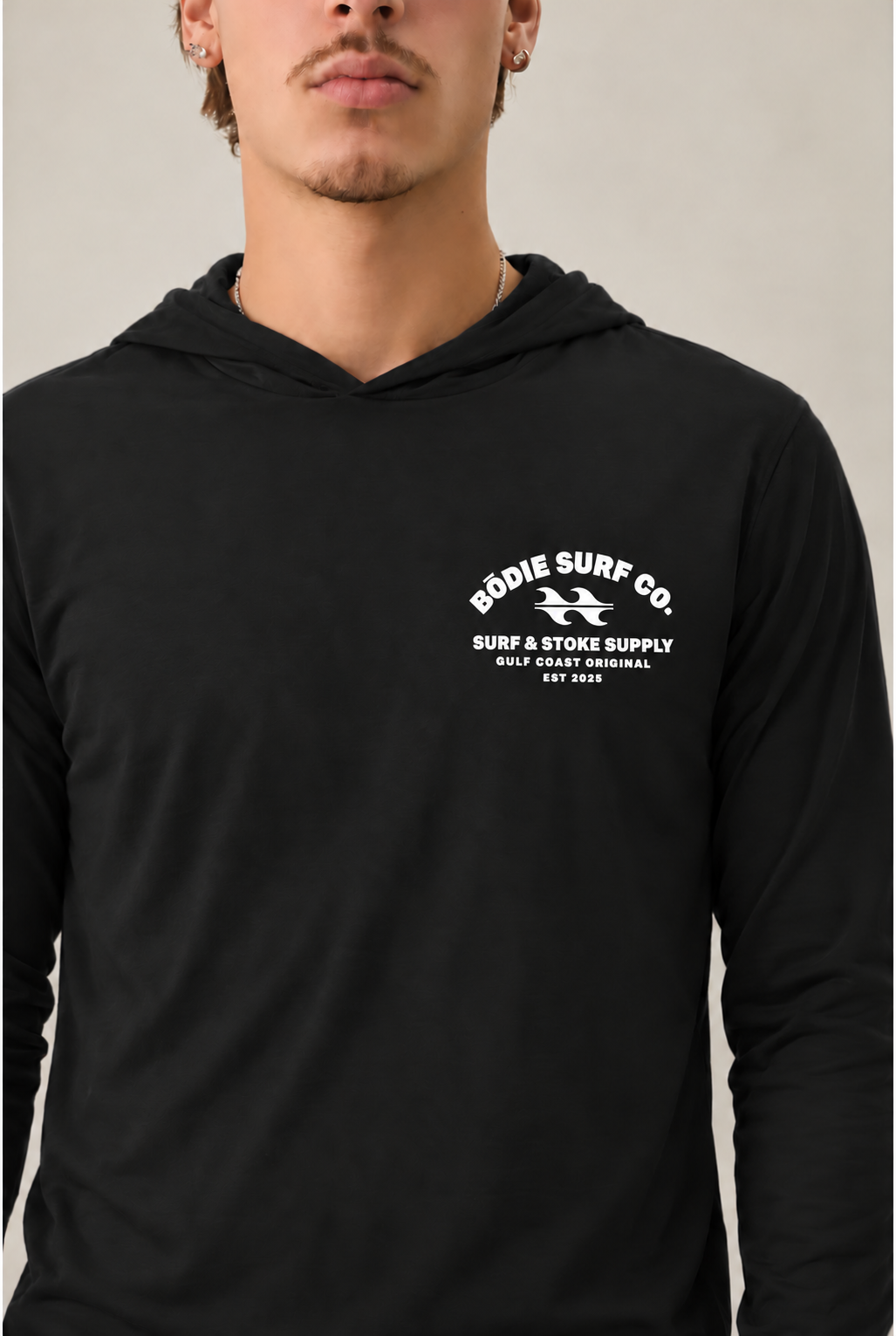 Surf & Stoke Hooded Long Sleeve Tee