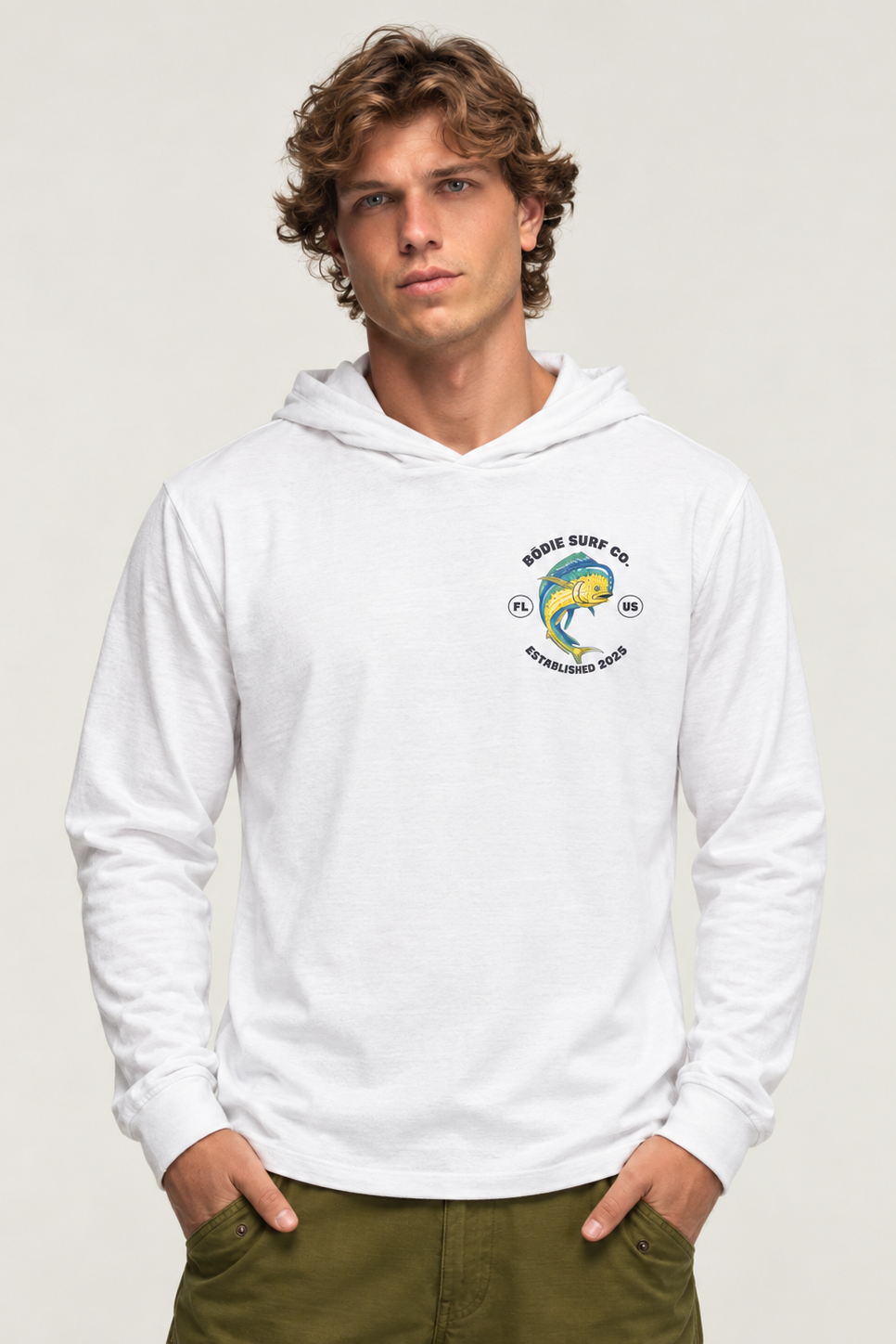 Mahi Mahi Hooded Long Sleeve Tee