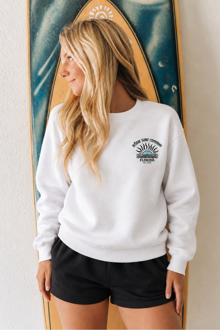 Teal Sun Sweatshirt