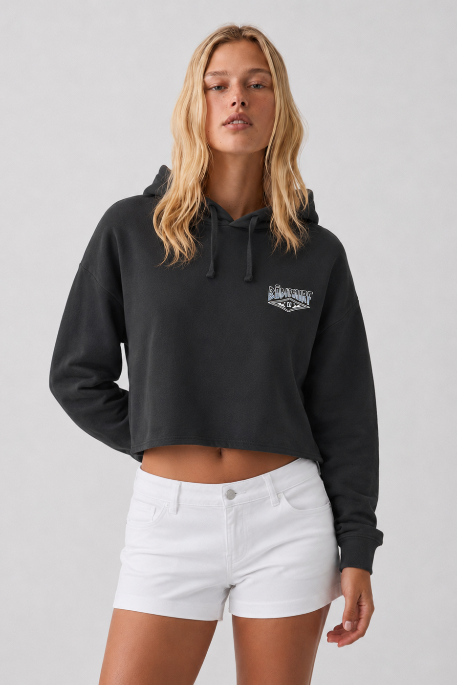 Rip Tide Cropped Hoodie