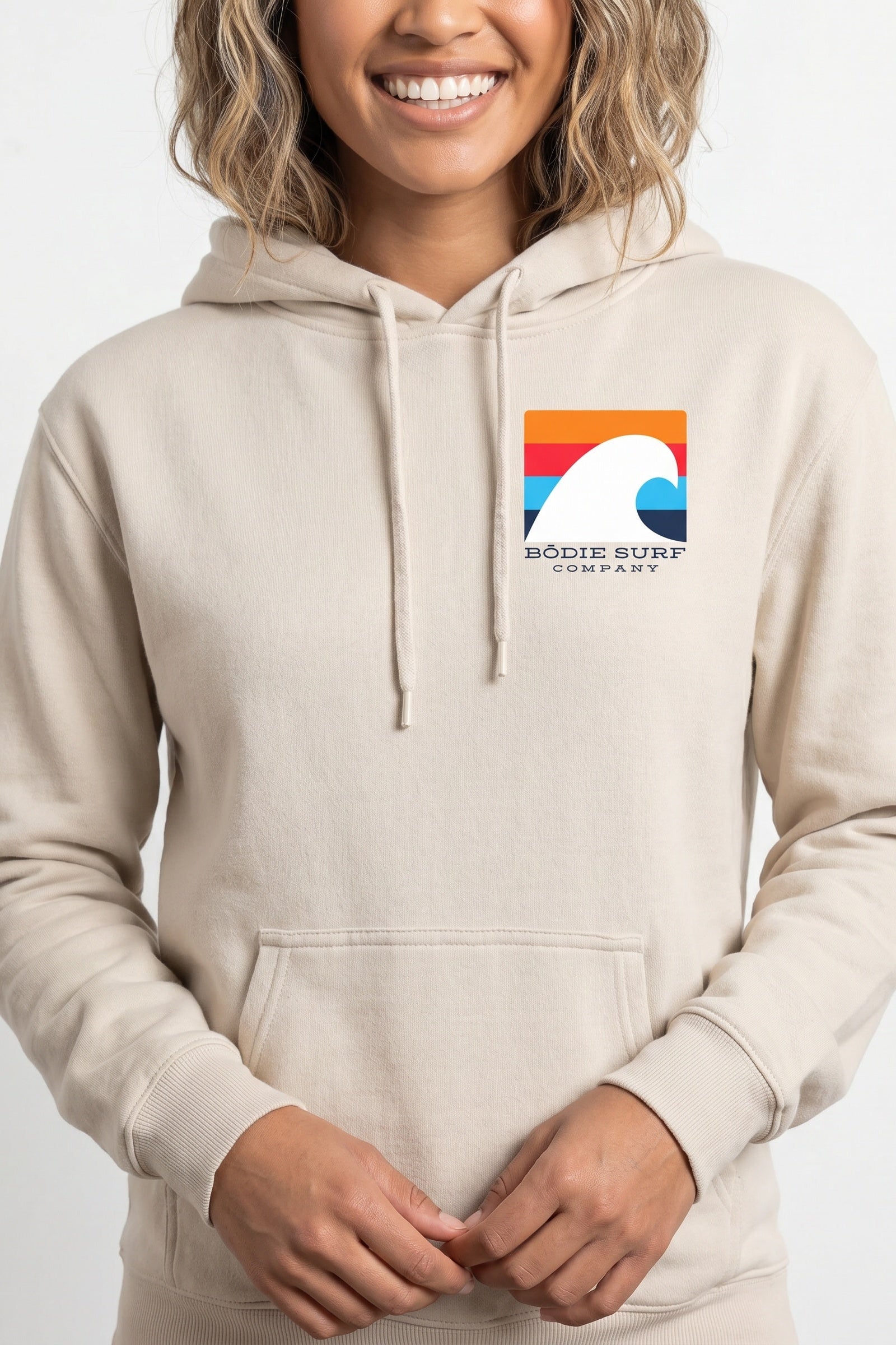 White Wave Hoodie