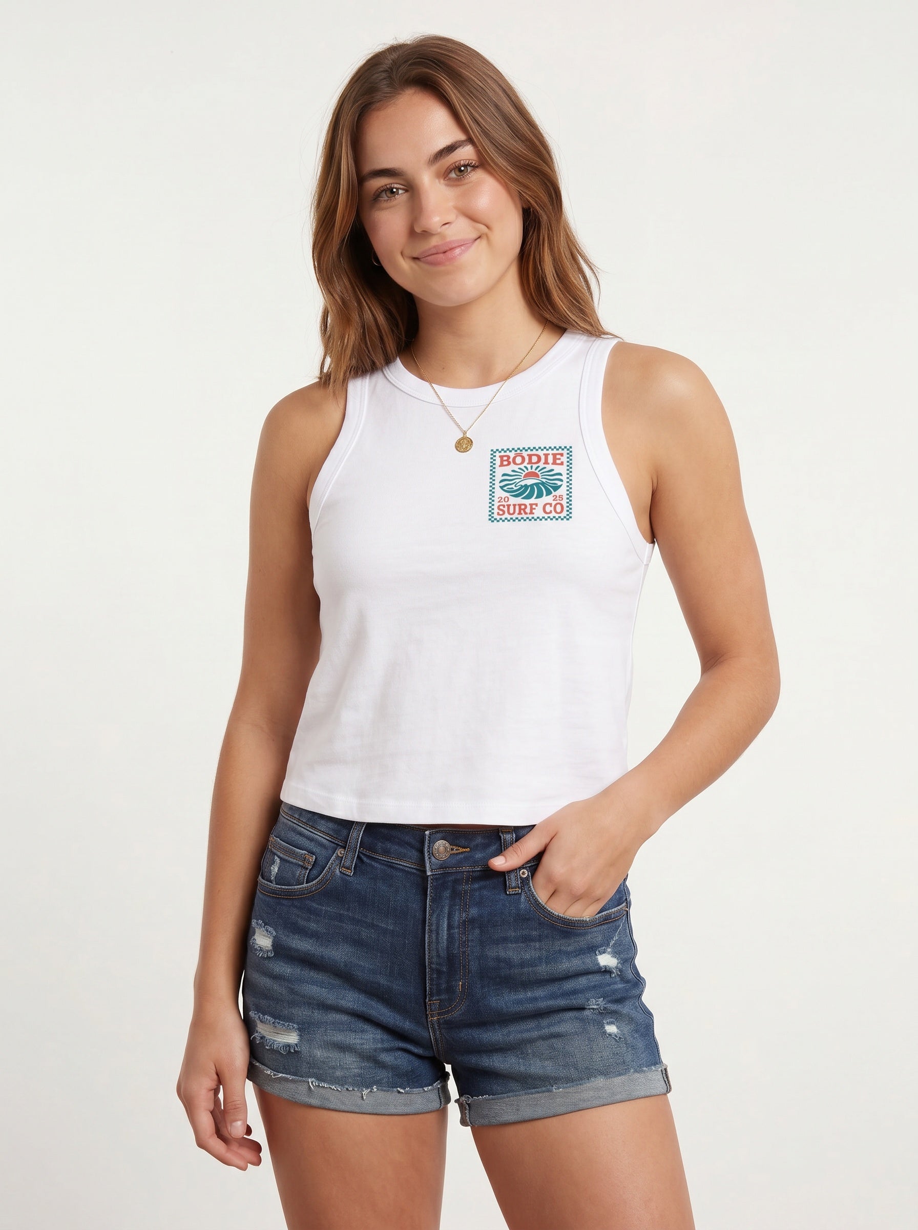 Retro Checkered womens tank