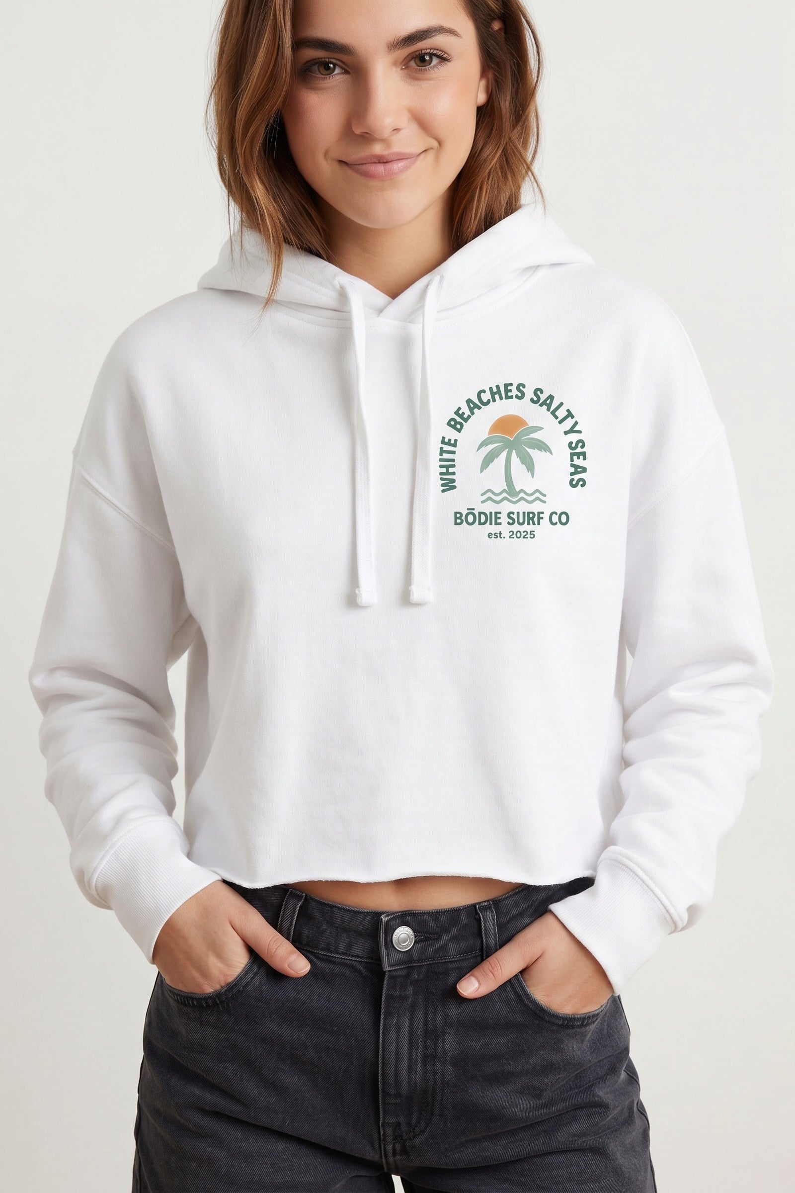 Salty Seas Cropped Hoodie
