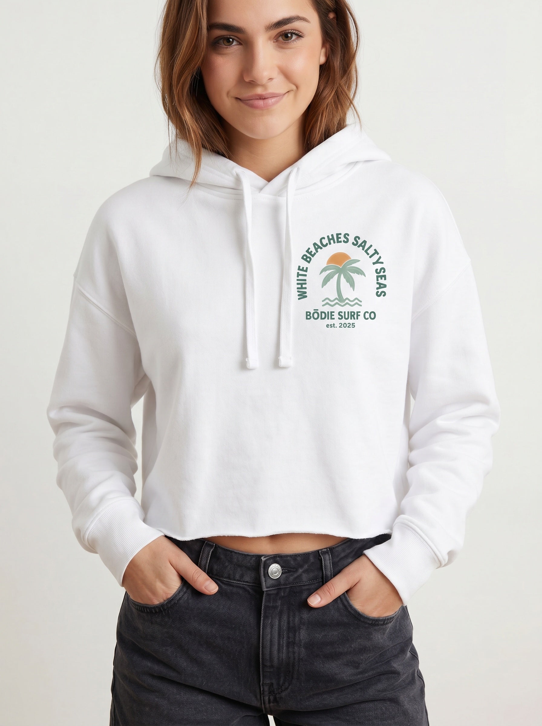 Salty Seas Cropped Hoodie
