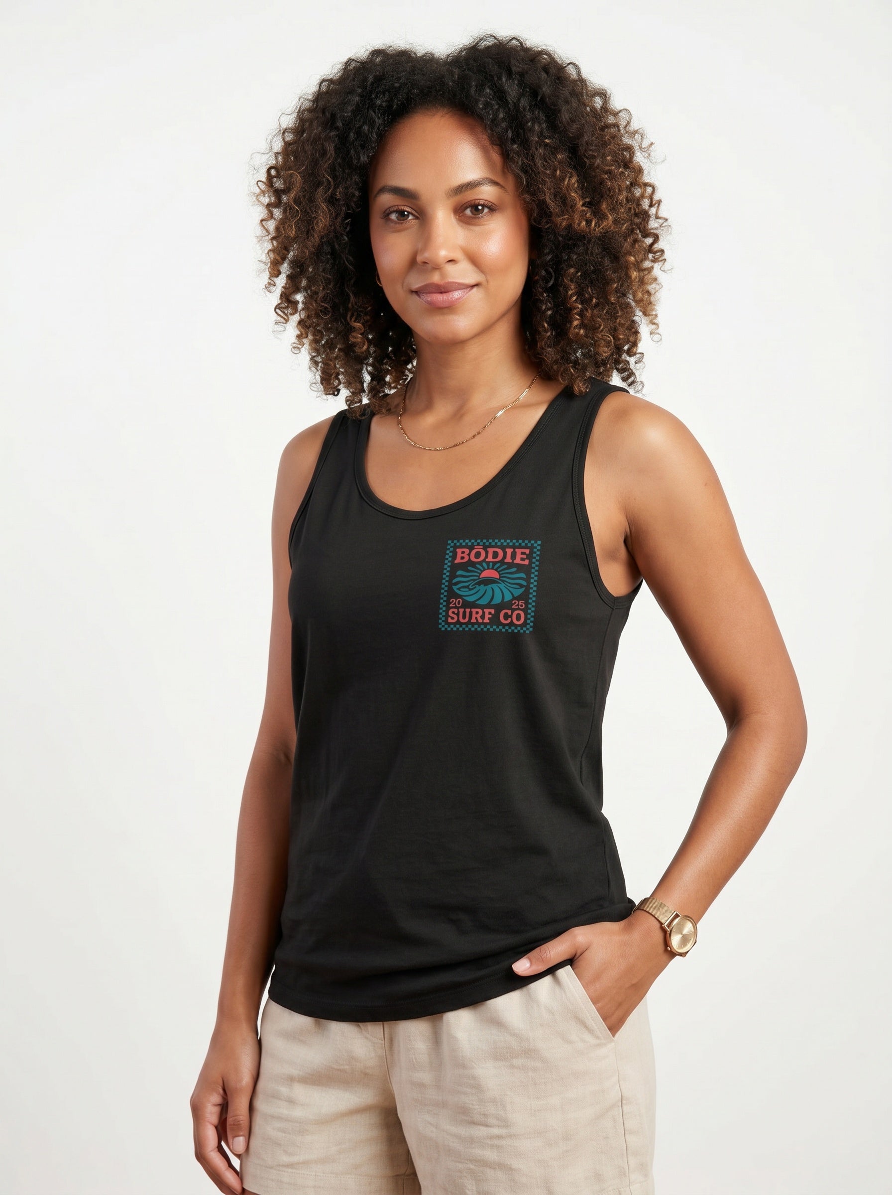 Retro Checkered Tank Top