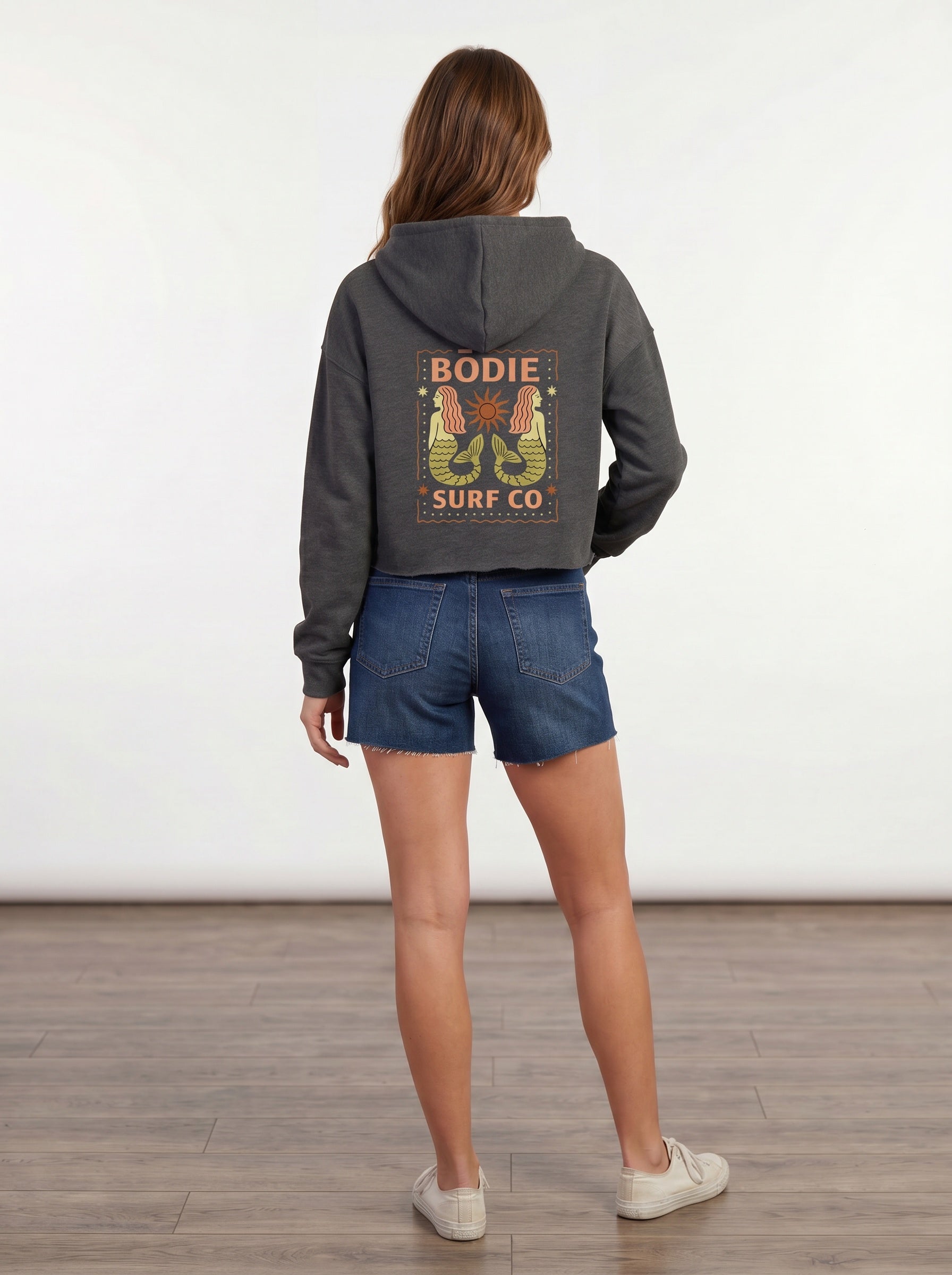 Mermaids Cropped Hoodie