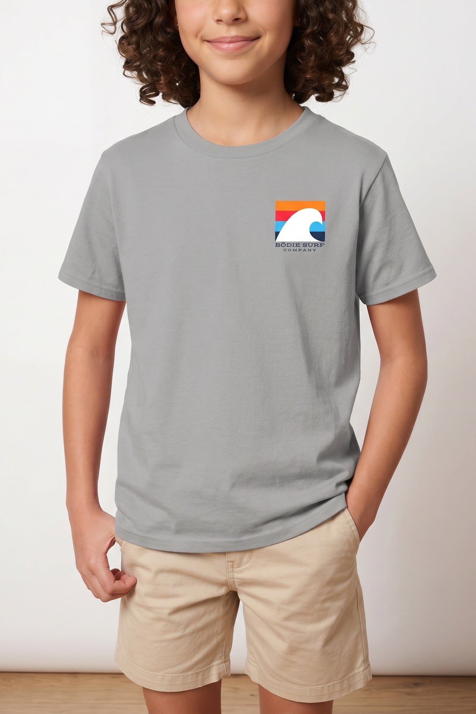 White Wave Youth Tee