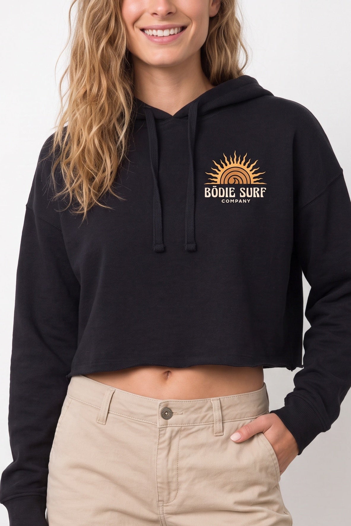 Sol Searching cropped hoodie