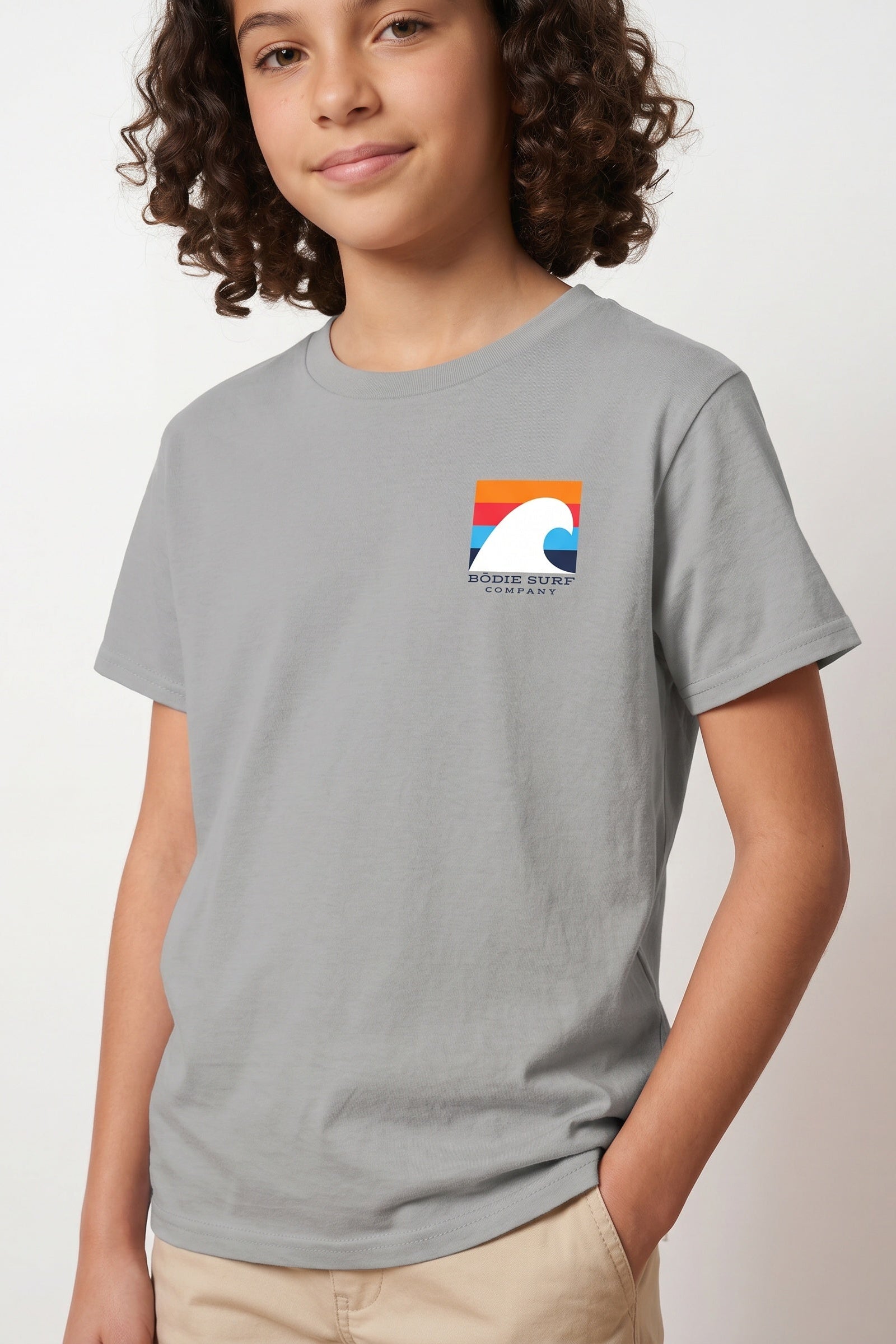 White Wave Youth Tee
