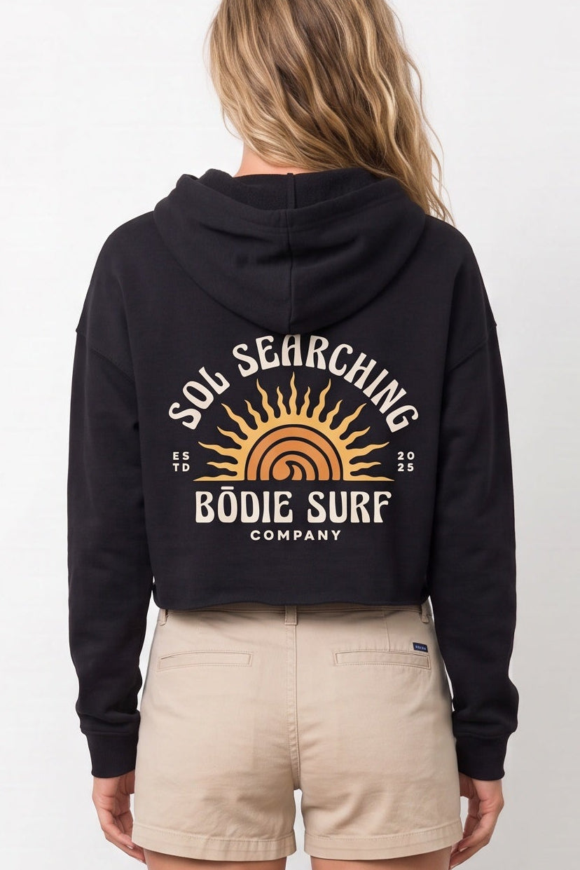 Sol Searching cropped hoodie