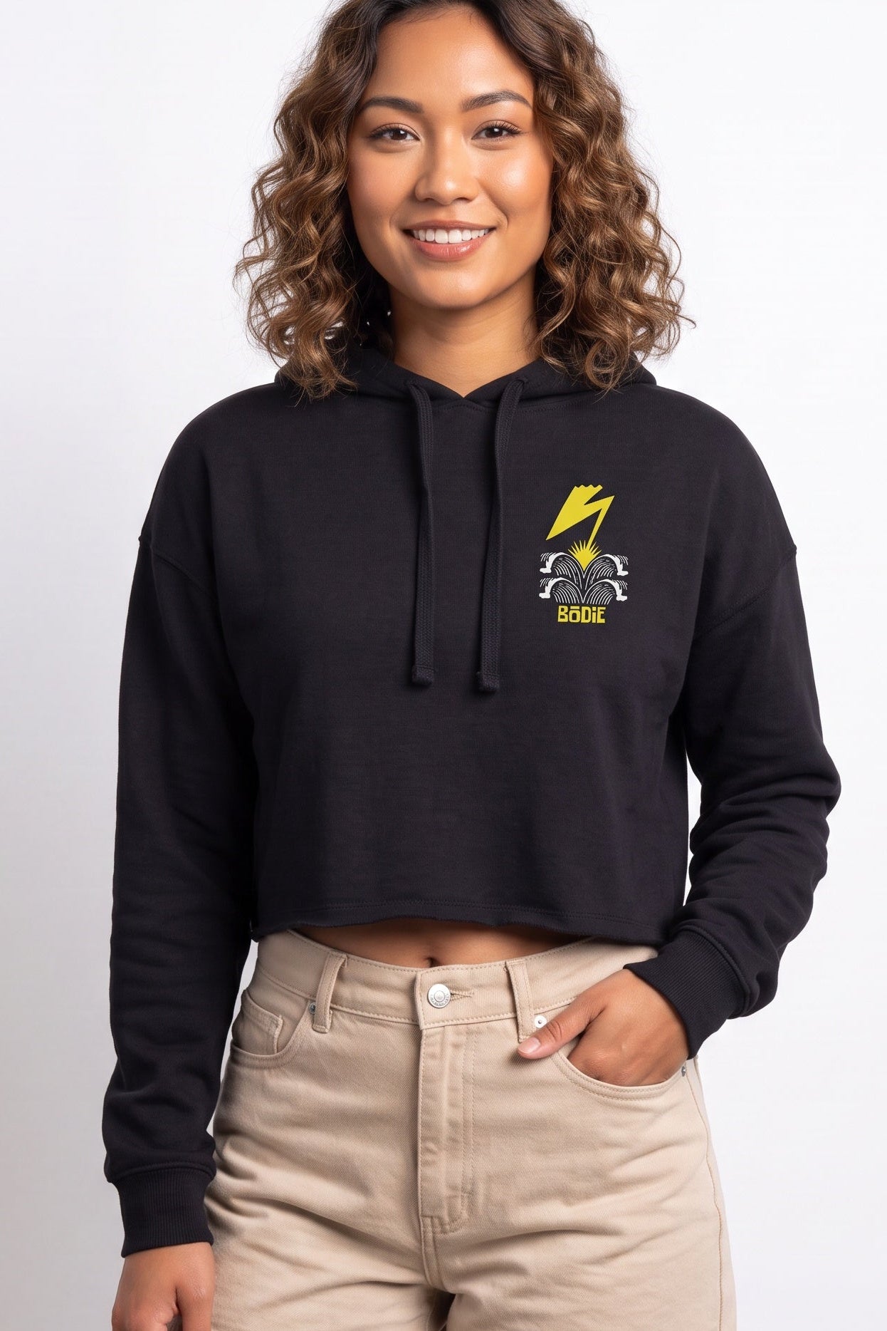 Bolt cropped hoodie