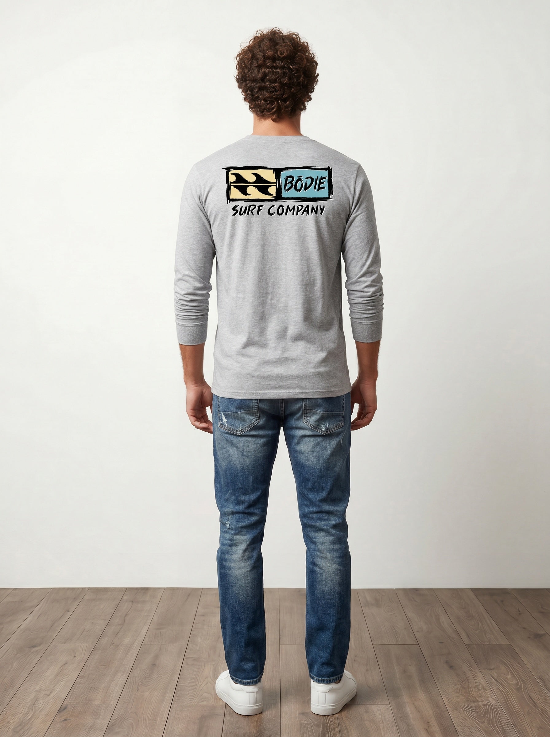 Distressed Logo long sleeve tee