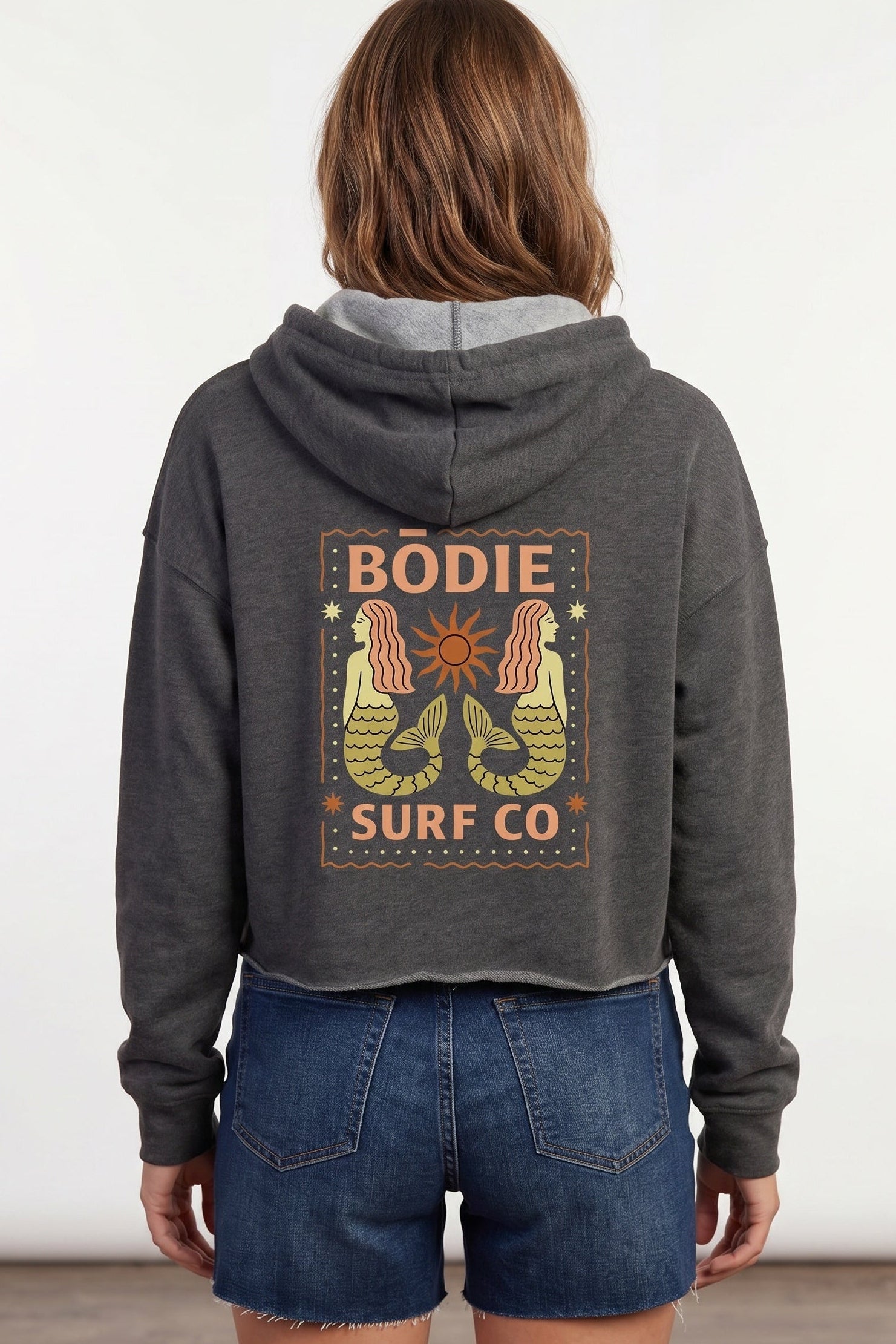 Mermaids Cropped Hoodie