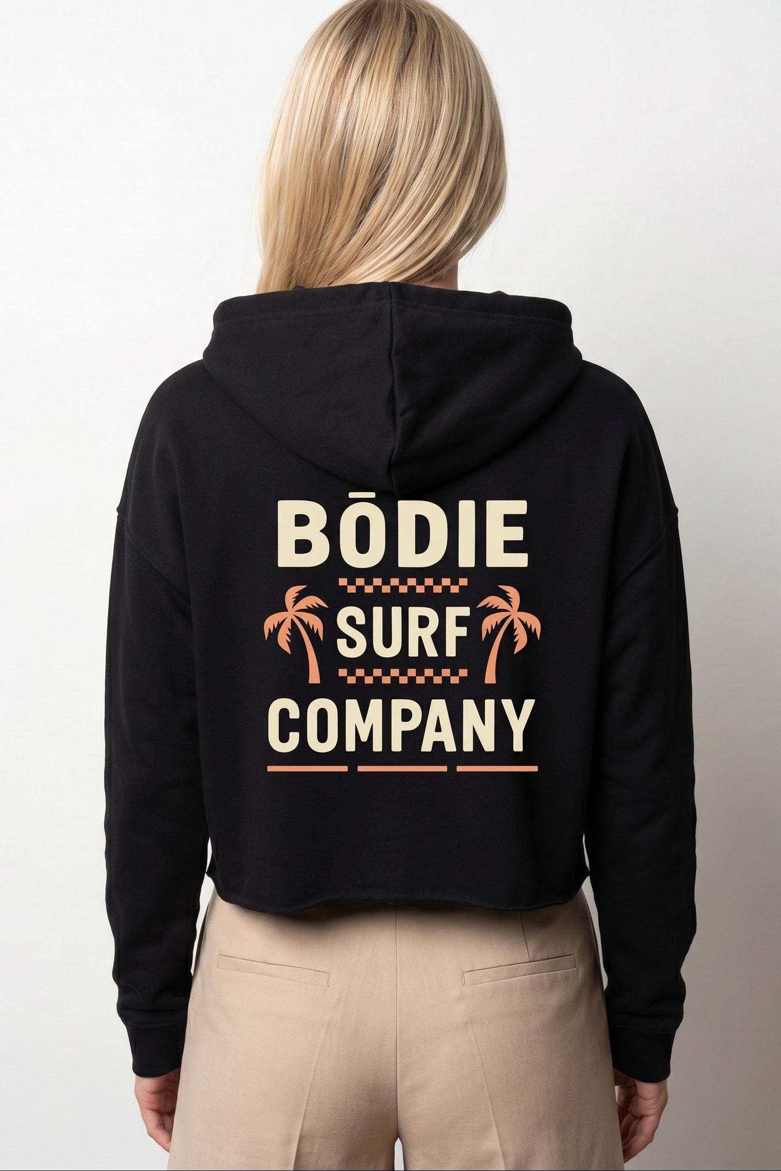 Double Palm Cropped Hoodie