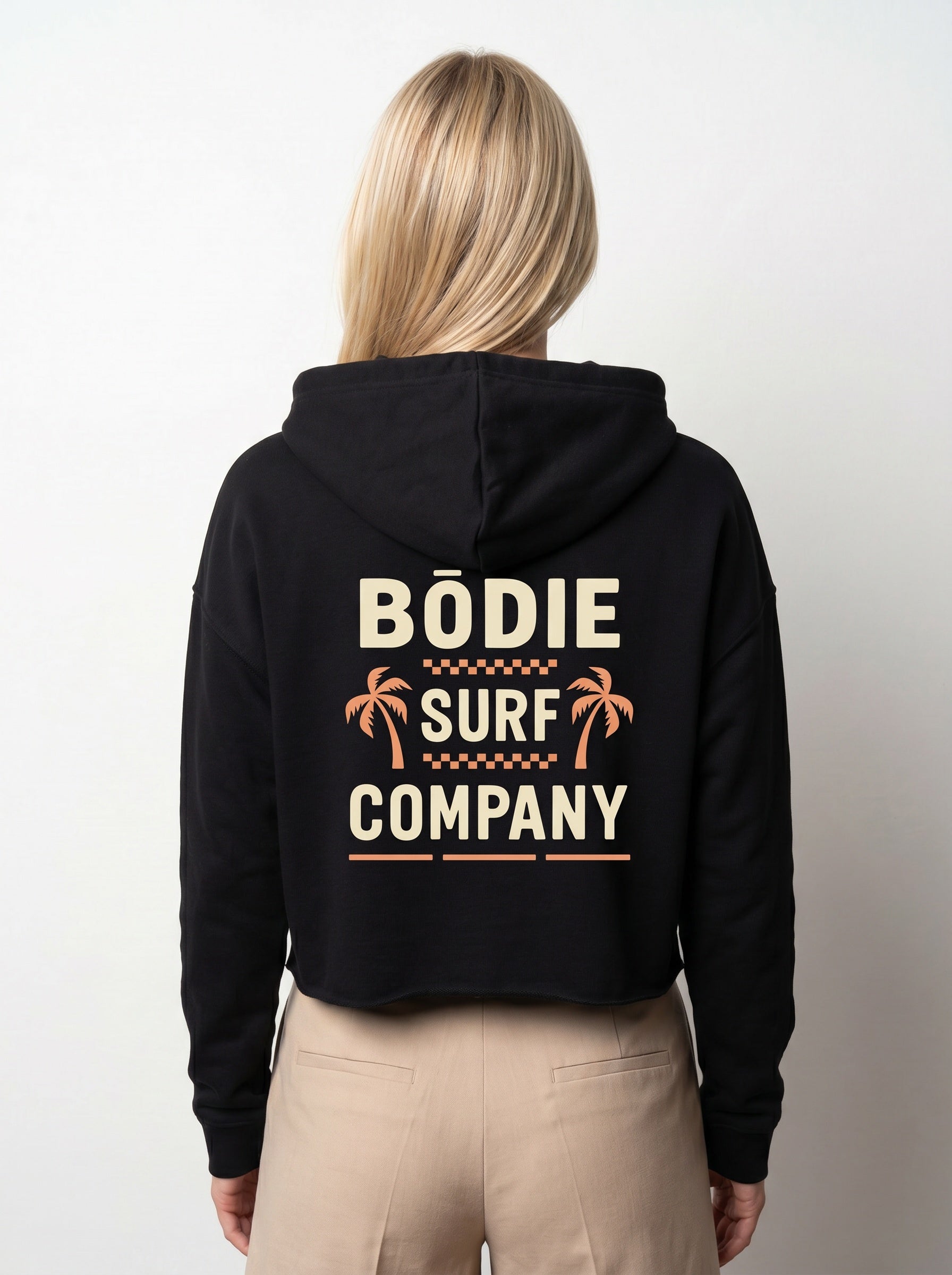 Double Palm Cropped Hoodie
